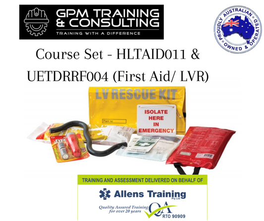 Course Set - HLTAID011 & UETDRRF004 (First Aid/ LVR)